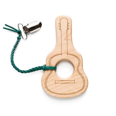 Guitar Baby Teether & Clip Set