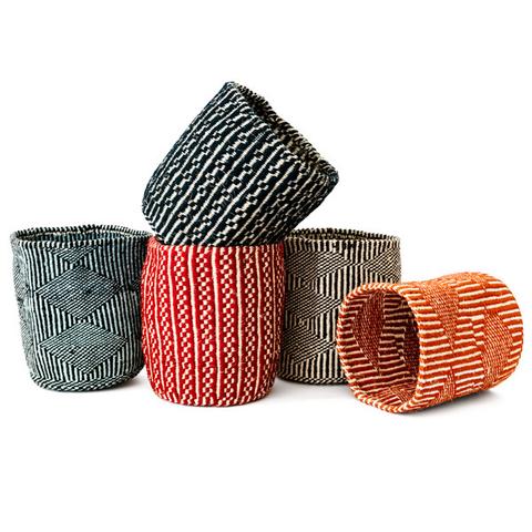 African Wool Sisal Basket
