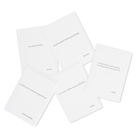 Rap Card Set of 5