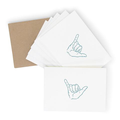 "Shaka" Letterpress Cards - Set of 6