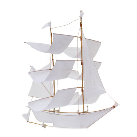 Sailing Ship Kite - White