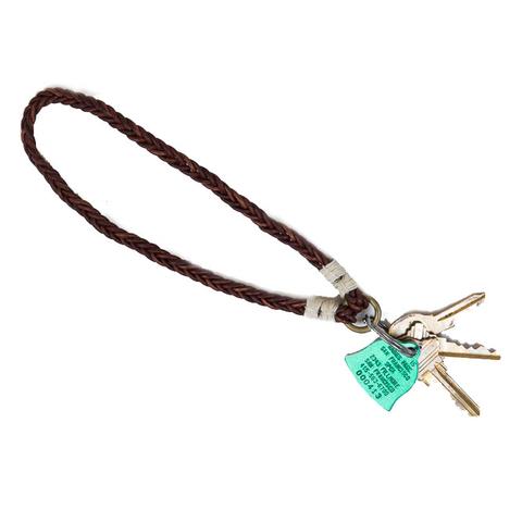 Braided Leather Key Chain