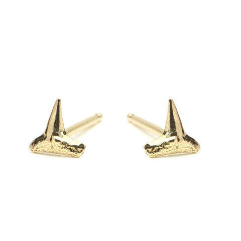 Mini Shark Tooth Stud Earrings - Odette, NY