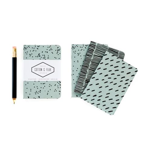 Mini Notebook Trio - Blue